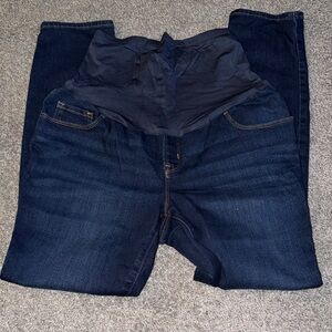 Old Navy Dark Blue Skinny Maternity Jeans